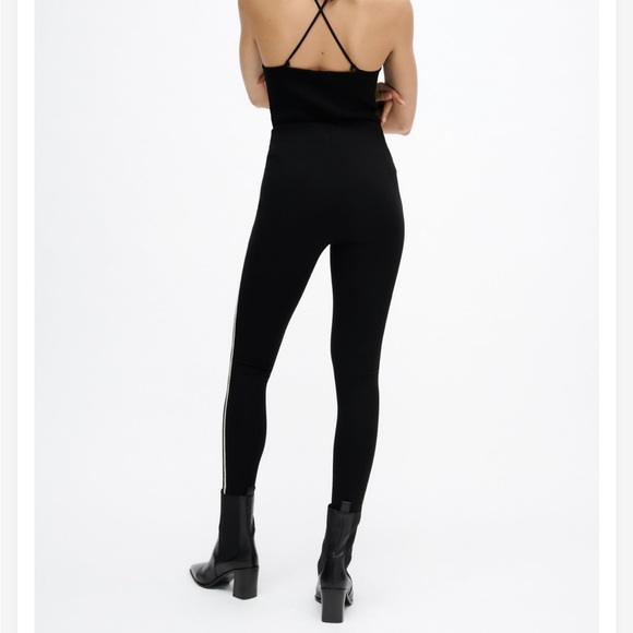 NWT Zara Sparkly Side Stripe Leggings - Picture 6 of 7